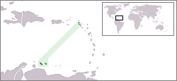 Localizacion de Antillas Neerlandesas