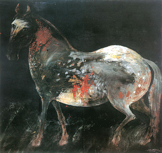 Archivo:Horse in Landscape No 7 - Alirio Palacios.jpg