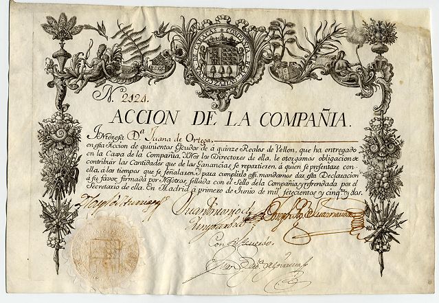 Archivo:Compania Guipuzcoana Accion 2124 Madrid 1 junio 1752.jpg