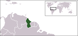 Localizacion de Guyana