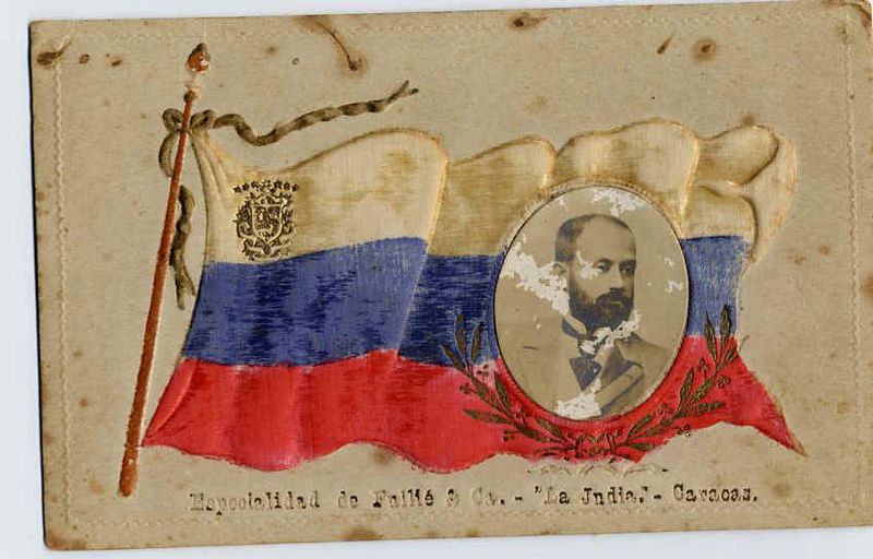 Archivo:Souvenir con foto de Cipriano Castro.jpg