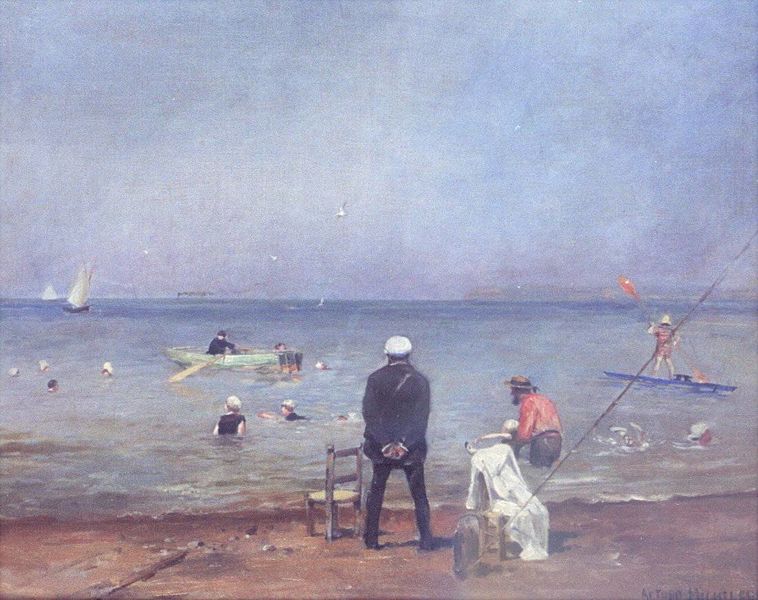 Archivo:Paisaje de Playa Villiers-sur-mer Normandia - Arturo Michelena.jpg