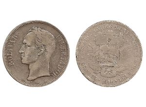 Moneda de 5 Bolivares 1911.jpg