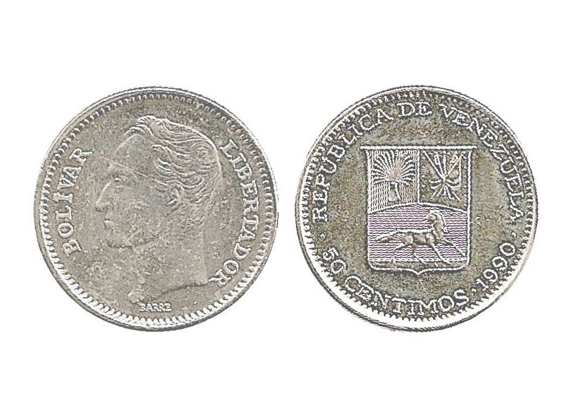 Archivo:Moneda de 50 centimos de Bolivar de 1990.jpg