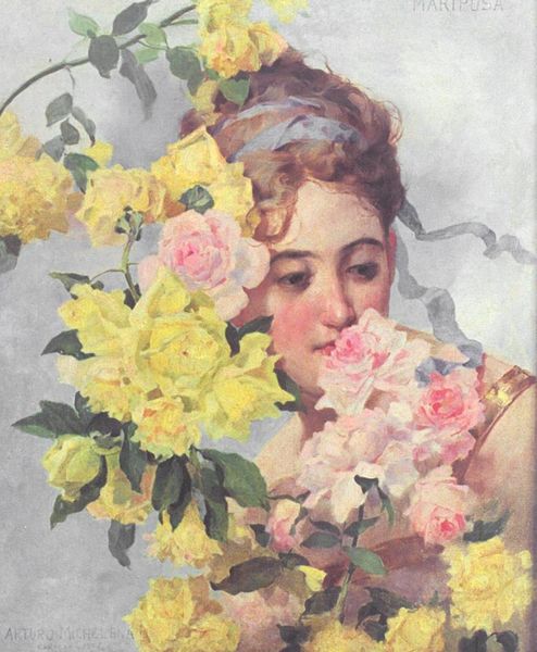 Archivo:Mariposa - Mujer con Flores - Arturo Michelena.jpg