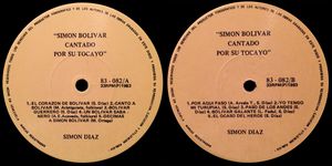 Simon bolivar simon diaz vinilos.jpg