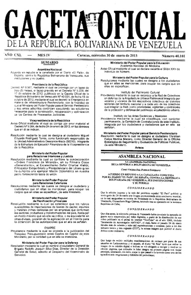 Archivo:Gaceta Oficial 40.101 - 30 ene 2013.pdf