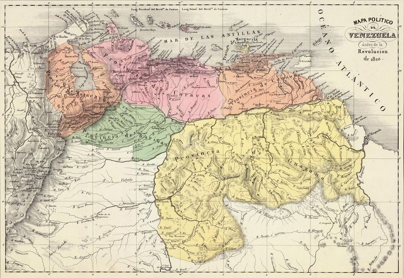Archivo:Mapa de venezuela 1810.jpg
