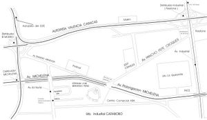 Mapa al estadio Jose Bernardo Perez.jpg