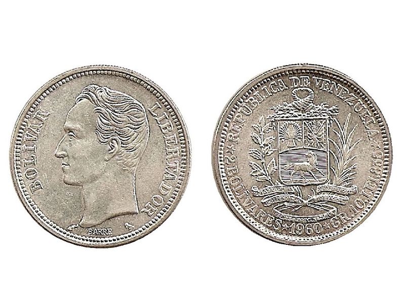 Archivo:Moneda de 2 Bolivares de 1960.jpg