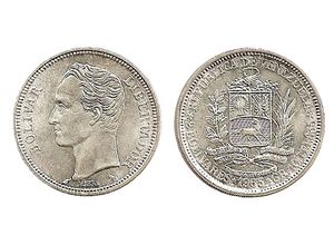 Moneda de 2 Bolivares de 1965.jpg