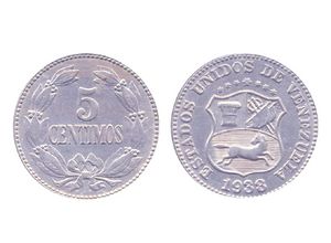 Moneda de 5 centimos de Bolivar 1938.jpg