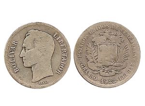 Moneda de 2 Bolivares de 1922.jpg