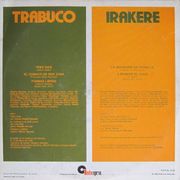 Contracarátula de Irakere & Trabuco, En Vivo Poliedro de Caracas Mayo 14 '81.