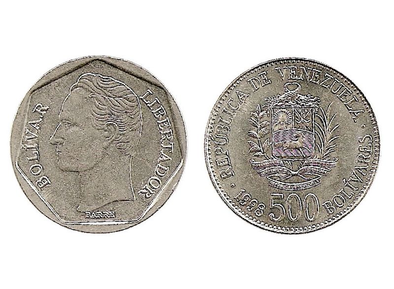 Archivo:Moneda de 500 Bolivares de 1998.jpg