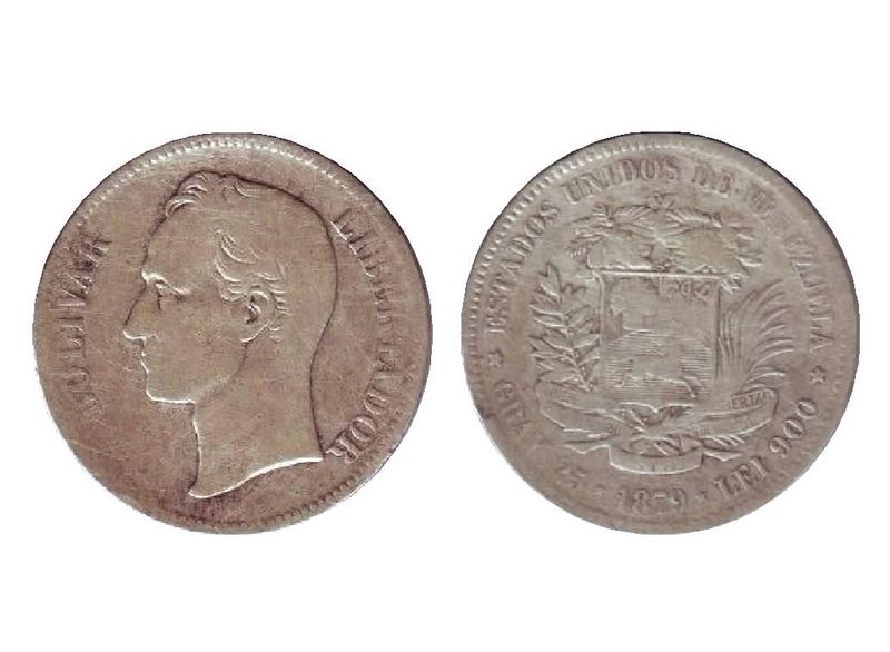 Archivo:Moneda de 5 Bolivares 1879.jpg