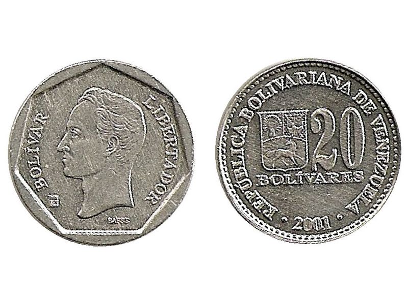 Archivo:Moneda 20 Bolivares de 2001 2.jpg