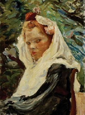 Joven con mantilla blanca Emilio Boggio.jpg