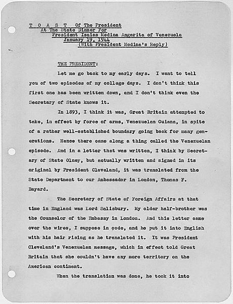 Archivo:Discurso FD Roosevelt y Medina Angarita 19-01-1944.jpg