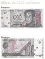 Billete de 1000 y 2000 Bolivares i.jpg