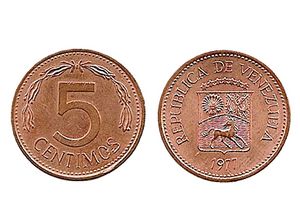Moneda de 5 centimos de Bolivar 1977.jpg