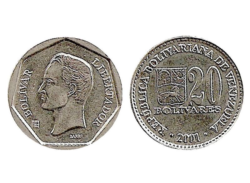 Archivo:Moneda 20 Bolivares de 2001 1.jpg