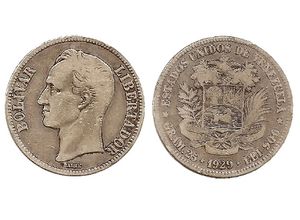 Moneda de 5 Bolivares 1929.jpg