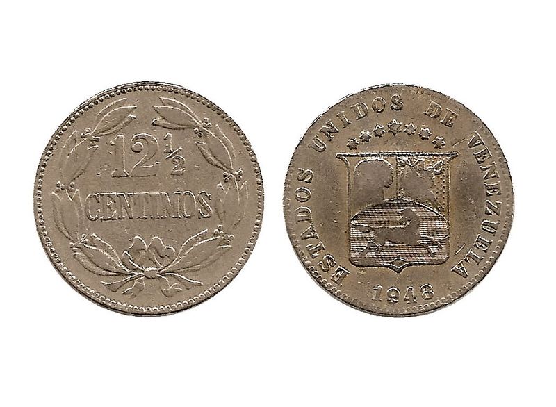 Archivo:Moneda 12,5 centimos de Bolivar 1948.jpg
