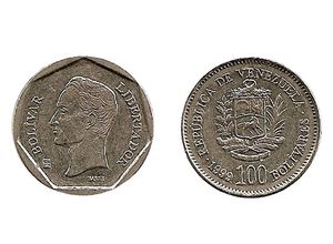 Moneda de 100 Bolivares de 1999.jpg