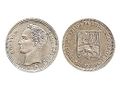 Moneda de 25 centimos de Bolivar de 1960.jpg