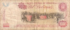 Billete 1000 bolivares 1998 reverso.jpg