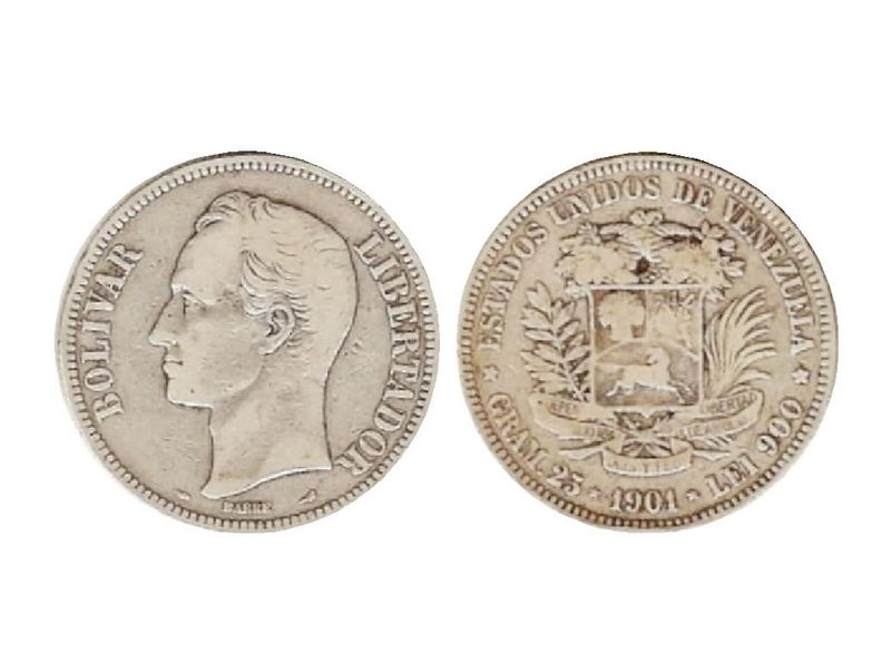 Archivo:Moneda de 5 Bolivares 1901.jpg