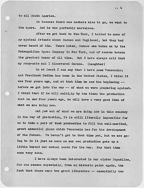 Archivo:Discurso FD Roosevelt y Medina Angarita 19-01-1944 4.jpg