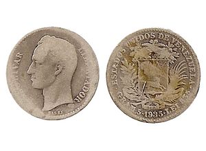 Moneda de 1 Bolivar de 1935.jpg