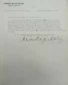 Carta enviada por Carlos Meyer Baldó a Eleazar López Contreras durante su misión en Estados Unidos. 22 de junio de 1933.