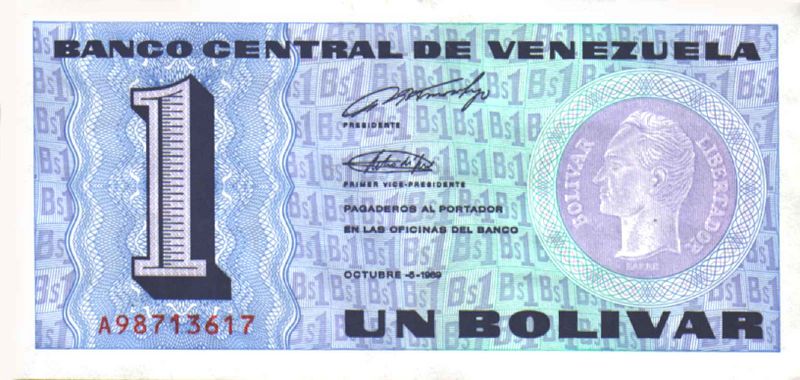 Archivo:Billete de 1 Bolivar de 1989 anverso.jpg